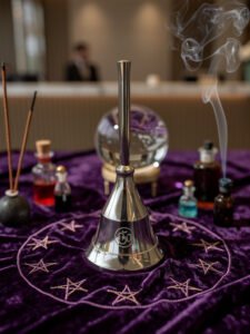 Silver Bell with Om Symbol