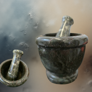 Mortar and Pestle Black Zebra